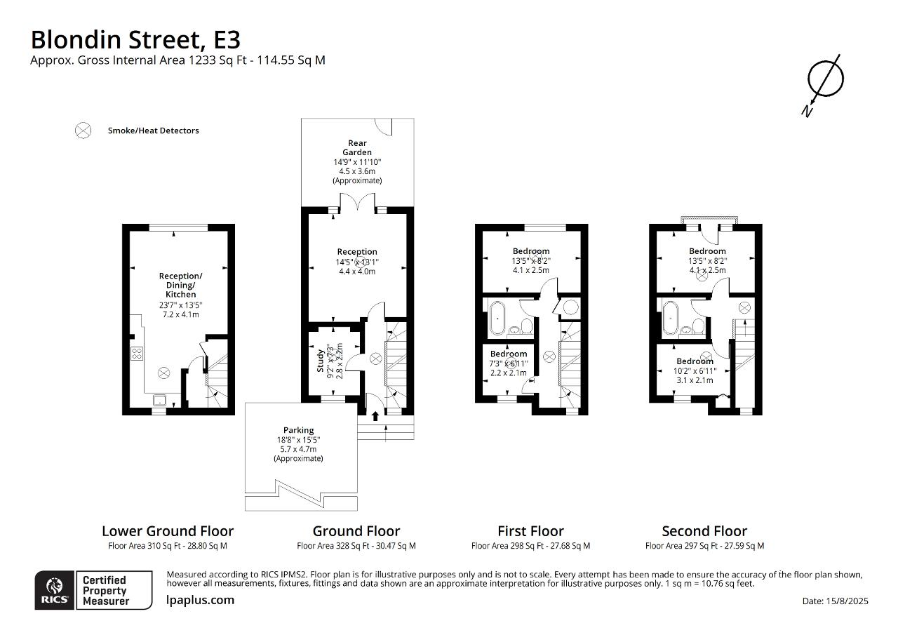 Floorplan of Blondin Street, Bow, London, E3 2TR